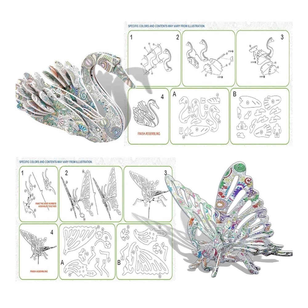 3D Color Animal Art Set - Multicolor - Picture 4 of 6